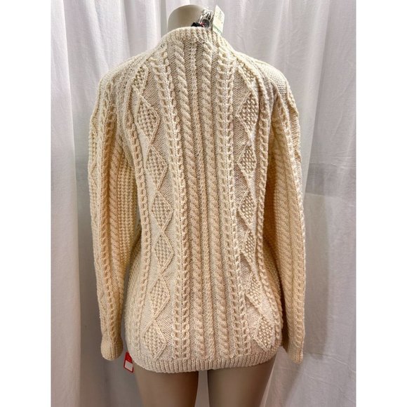 VTG, Women's Abercrombie and Fitch Rare  Handknit 100% Wool Cable  Size S-M #981 - Picture 15 of 16